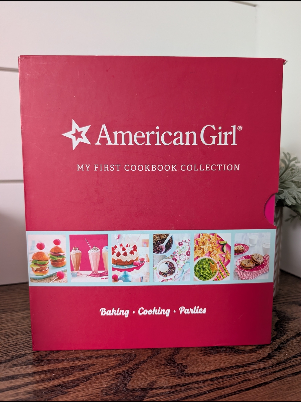 American Girl My First Cookbook Collection 3 Books: Cooking, Baking, Parties